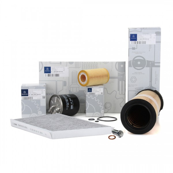 Pack 4 Filtros ORIGINAL MERCEDES-BENZ W203 220CDI para vehículos con climatizador automátic