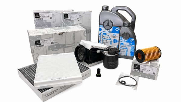 Pack 5 Filtros ORIGINAL MERCEDES BENZ W205 & Aceite ORIGINAL 5W30 MB 229.51 6 Litros