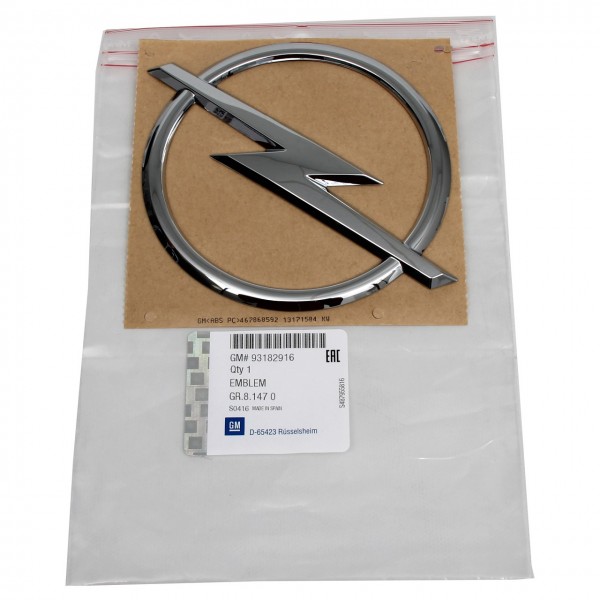 Emblema logotipo 'OPEL' ORIGINAL OPEL Astra H, Zafira B, 93182916