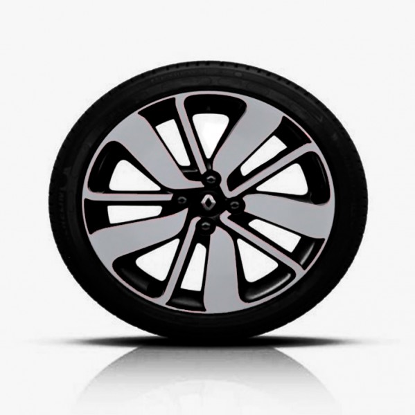 Llanta de aleación Drenalic 17" Negro ORIGINAL RENAULT Clio IV, 403007138R