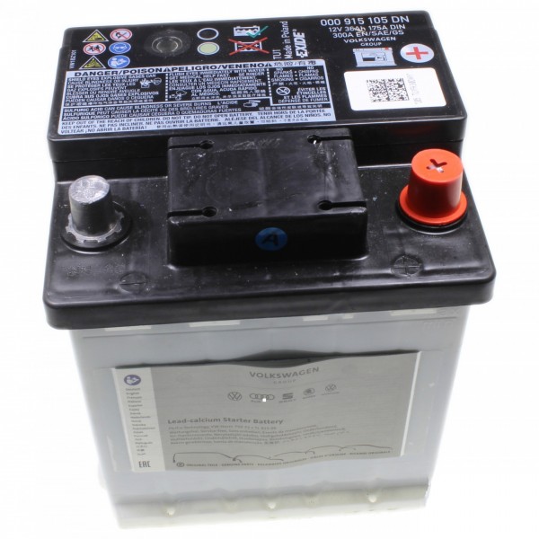 Batería turismo 'ECO Start-Stop' ORIGINAL VW SEAT SKODA 000915105DN - 36Ah -12V