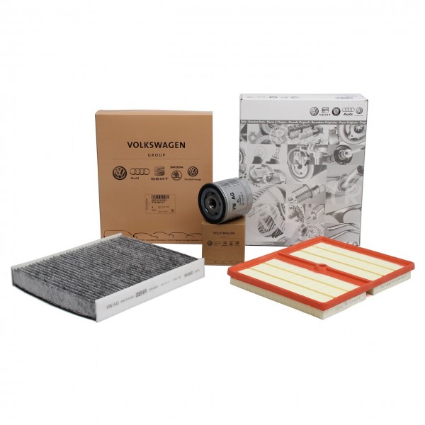 Pack 3 Filtros ORIGINAL AUDI A1 (8X) SEAT Toledo IV, SKODA Rapid, VW Polo (6R,6C) (1.0 TFSI 60-110 P