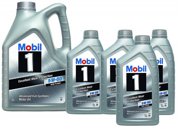 Pack 9 litros MOBIL 1 FS X1 5W‑50, 153642 153634