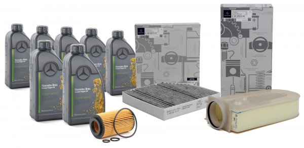 Pack 3 Filtros Original MERCEDES BENZ C 200 BlueTEC / C 200 d Berlina & Aceite MB 5W30 7L