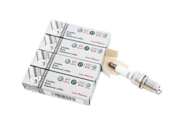 Juego 4 Bujías encendido ORIGINAL VW AUDI 1.4 TSI TFSI Gasolina Longlife motor CAXA CAXC 101905626