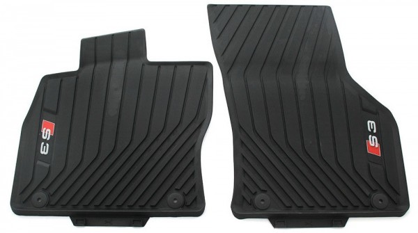 Juego 2 Alfombrillas goma delanteras ORIGINAL AUDI A3, S3 (8V) 8V1061221B041