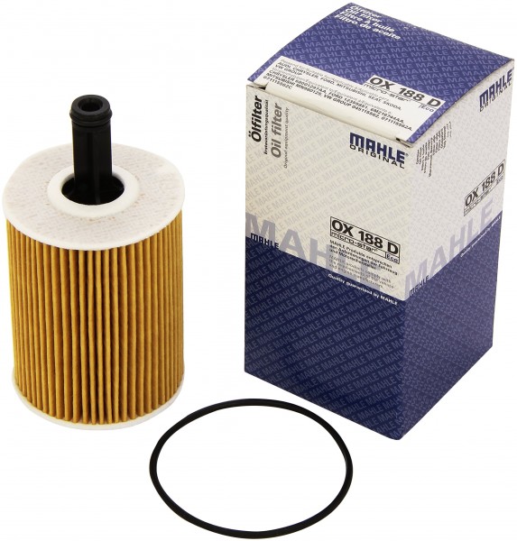 Filtro de Aceite MAHLE apto para AUDI SEAT VW SKODA, OX188DECO