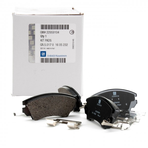 Juego 4 pastillas Freno delante ORIGINAL OPEL Astra J, Insignia A, Zafira C, 22959104