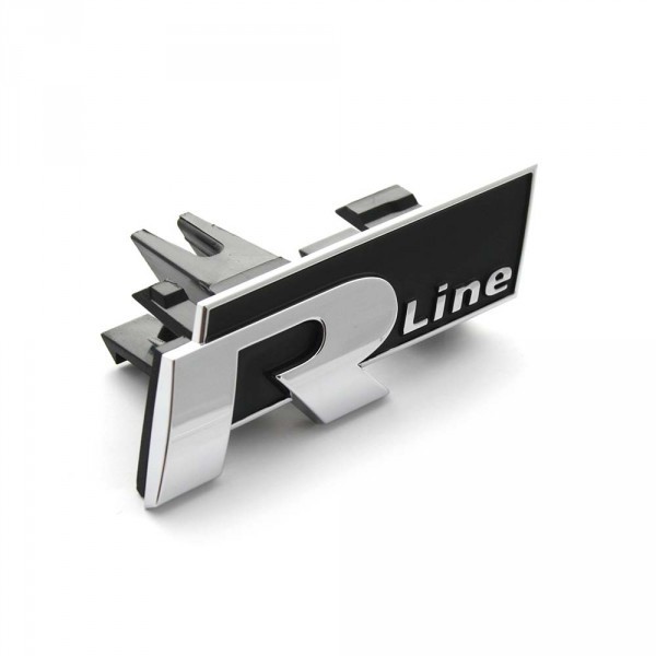 Rótulo R-Line con soporte colores cromados/negro ORIGINAL VW Passat B7 (36) 4 motion, 3AA853948FXC