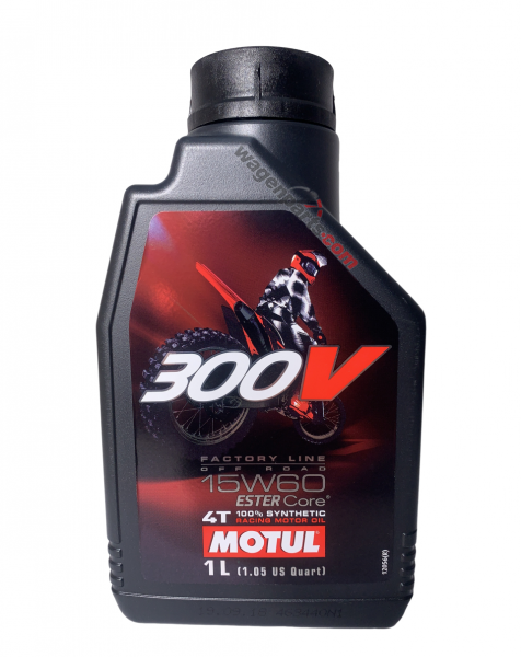 MOTUL 300V 4T FACTORY LINE 15W60 OFF ROAD 104137, 1 Litro