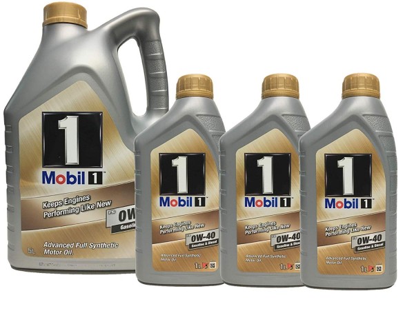 Pack 8 Litros MOBIL Trisintético FS 0W40, 153672 153668