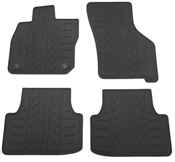 Juego (4 udes) Alfombrillas Goma 'Mhev' ORIGINAL SEAT Leon IV (KL) 5FB061500B041