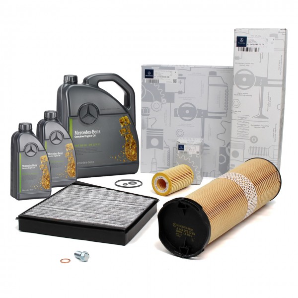 Pack 7L Aceite SAE '5W30' MB & 3 Filtros ORIGINALES MERCEDES-BENZ