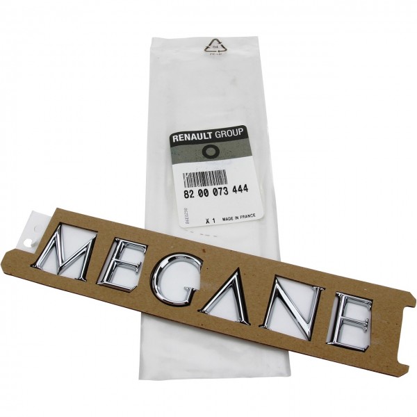 Emblema logotipo 'Megane' ORIGINAL RENAULT Megane II, 8200073444
