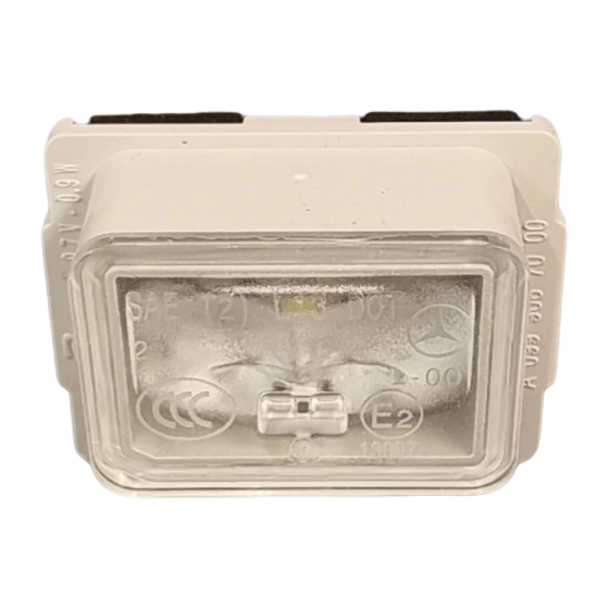Luz de matrícula ORIGINAL MERCEDES-BENZ C-Class (W205) A0999067000