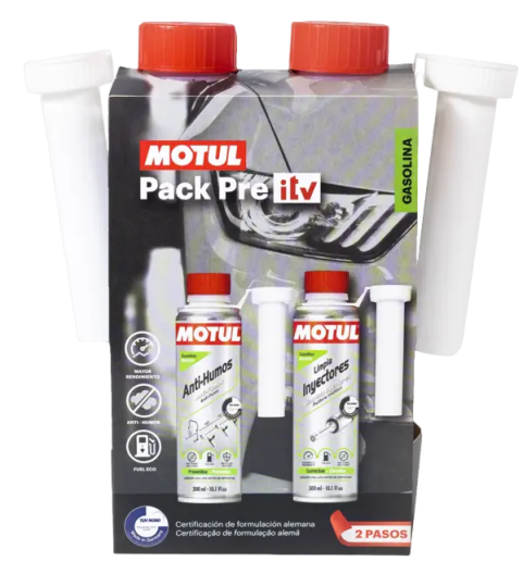 MOTUL PACK PRE-ITV GASOLINA Limpia Inyectores y Anti-Humos, 111258
