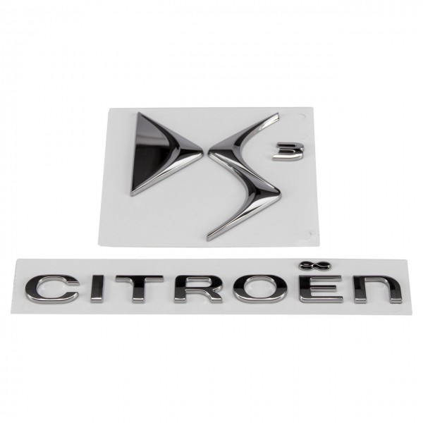 Emblema logotipo portón trasero ORIGINAL CITROEN PEUGEOT DS3, 9805400580