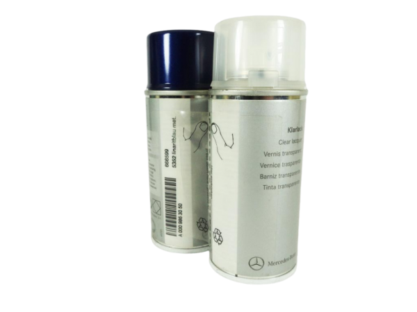 Laca + Spray Pintura Aerosol Plata Brillante Metalizada ORIGINAL MERCEDES-BENZ A0009863050