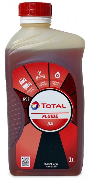 Fluido hidráulico y de dirección TOTAL Fluide DA, 1Litro 166222