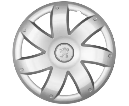 1x Embellecedor de rueda 15 pulgadas ORIGINAL PEUGEOT 9607V6