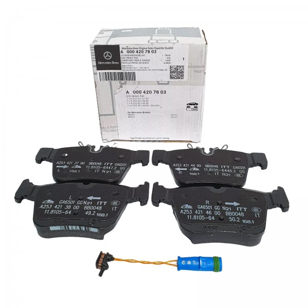 Juego Pastillas Freno Traseras ORIGINAL MERCEDES-BENZ W205 X253 A0004207803