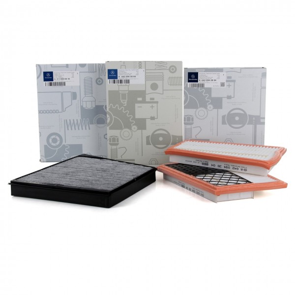 Pack 3 Filtros ORIGINAL MERCEDES-BENZ Clase E, W211, S211, CLS, C219
