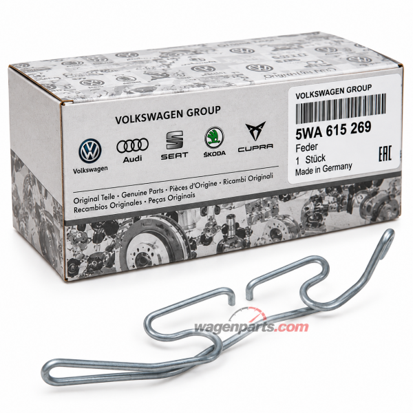 Muelle sujeción ORIGINAL SEAT AUDI SKODA VW CUPRA 5WA615269