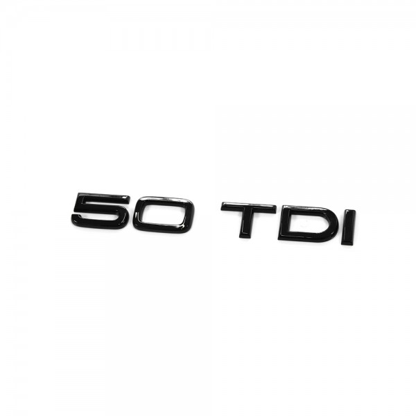 Emblema logotipo '50 TDI' del portón traseroTuning Black Edition ORIGINAL AUDI,8W0853744ET94