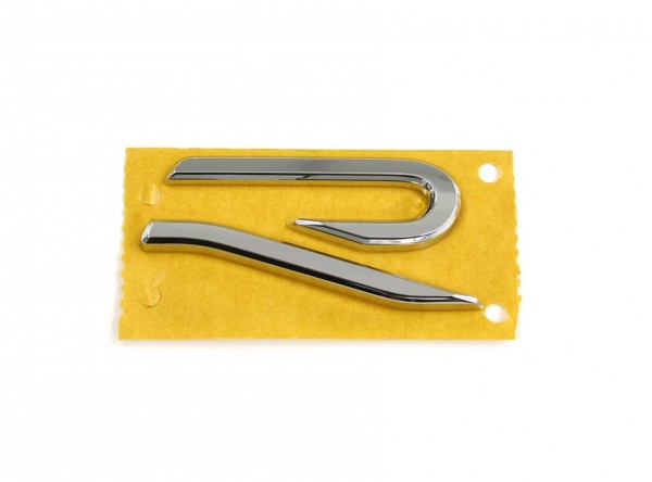 Emblema R diseño Deportivo adhesivo Cromado brillante ORIGINAL VW portón trasero, 2GA853675G2ZZ