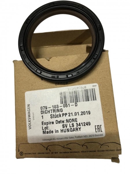 Aro de retención Bloque cilindros cigueñal delantero ORIGINAL AUDI A4 B7, 079103051D