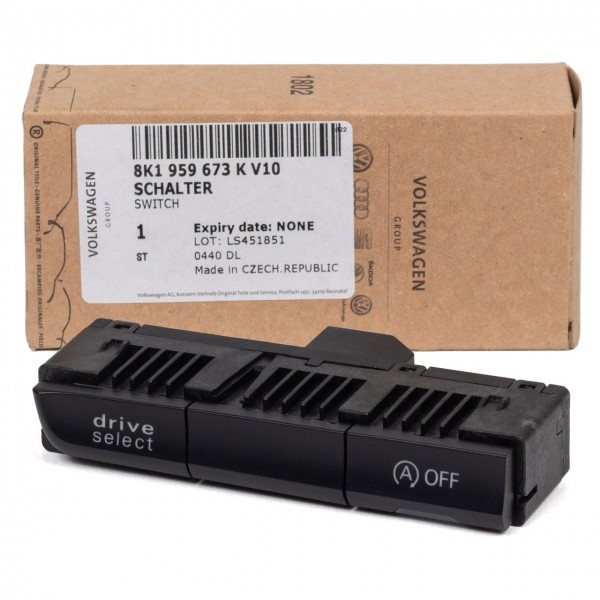 Tira de interruptores multiconmutador ORIGINAL AUDI A4,S4 (8K),A5 / S5 (8T) 8K1959673KV10