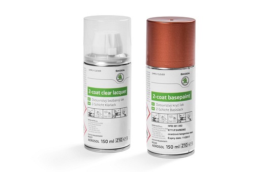 Laca + Spray Pintura 'Naranja mandarina' ORIGINAL SKODA HFB381082