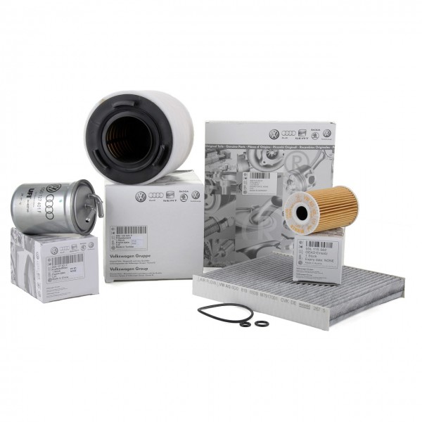 Pack 4 Filtros ORIGINAL SEAT Ibiza IV, SKODA Fabia II, VW Polo (6R,6C) (1.6TDI 75/90/105 PS)