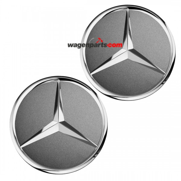 Centro (2 udes) Tapacubos Gris tremolita metalizado ORIGINAL MERCEDES BENZ / AMG, A00040027009130