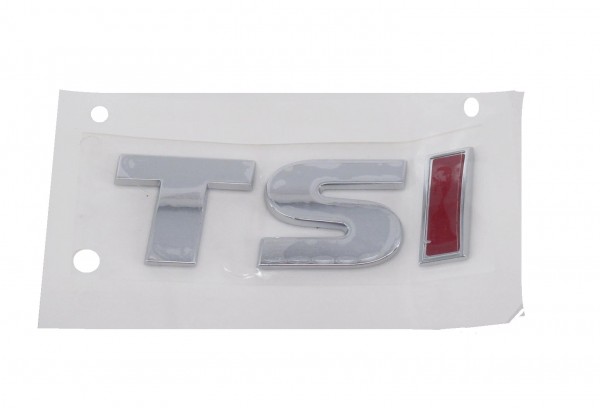 Rotulo 'TSI' cromado rojo portón trasero ORIGINAL VOLKSWAGEN Golf 5K Tiguan 5N, 5K0853675MGQF