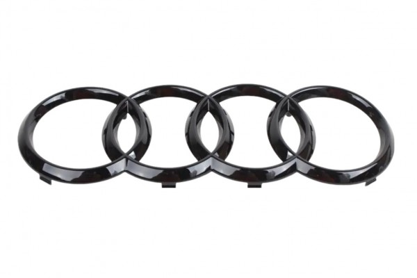 Emblema ORIGINAL AUDI parrilla frontal, anillos edición Blackline, negro 4H0853605BT94