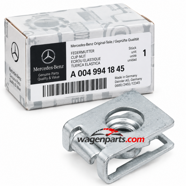 Tuerca elástica clip M8 fijación cubrecárter ORIGINAL Mercedes-Benz, A0049941845