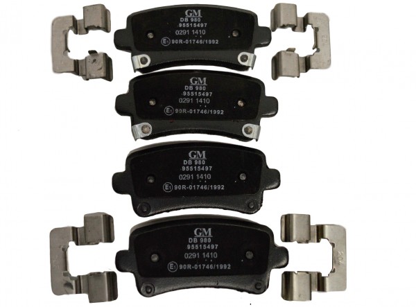 Juego 4 Pastillas de Freno traseras OPEL GM 95515497 (1605221)