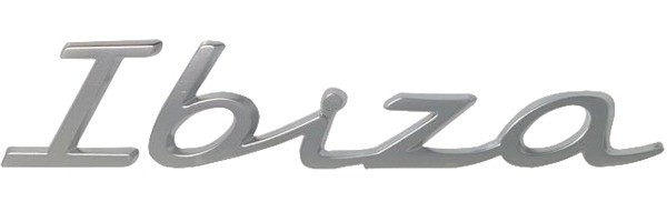 Rótulo aluminio con logotipo ORIGINAL SEAT Ibiza V 6F08536873Q7