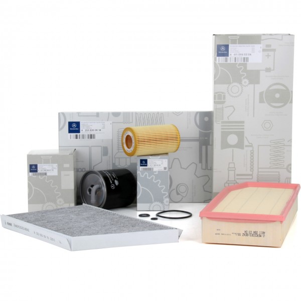 Pack 4 Filtros ORIGINAL MERCEDES-BENZ W203 C209 200-270CDI para vehículos con climatizador automátic
