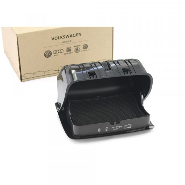 Soporte para gafas Negro satinado ORIGINAL SEAT SKODA 5E0868837A9B9