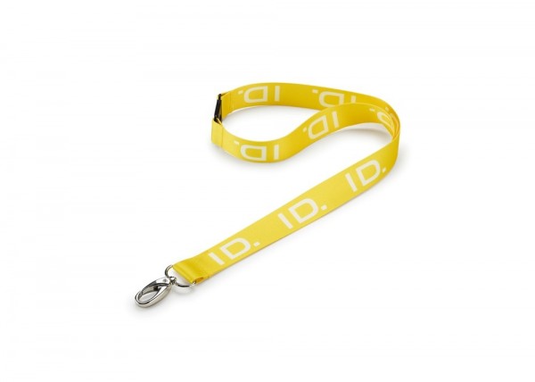 Cordón Lanyard ID.3 color amarillo-blanca ORIGINAL VW, 10A087610