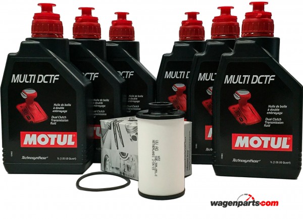 Pack Motul MULTI DCTF 6L 105786 (eq. G052182A2) & Filtro ORIGINAL VW 02E305051