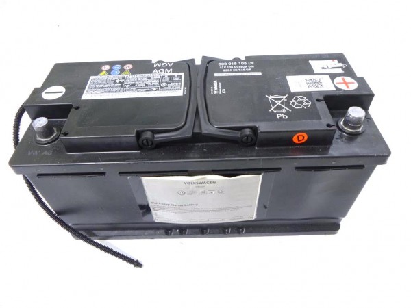 Batería turismo 'AGM Start-Stop' ORIGINAL VW AUDI 000915105CF -105Ah -12V