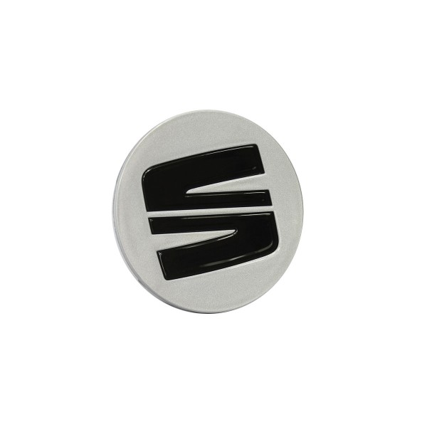 Tapacubos (1 ud) color plata & negro ORIGINAL SEAT 5FA601171UPN