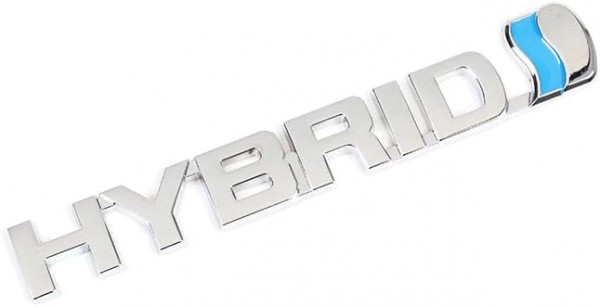 Rotulo cromado logotipo 'HYBRID-I' ORIGINAL Toyota RAV4,7536142031