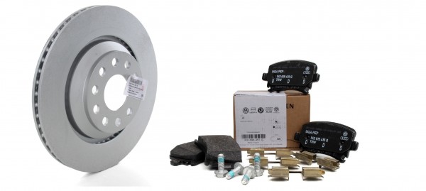Kit Discos de Frenos traseros VW Golf 6 2.0GTi AUDI A3 SEAT León 1K0698451D 5Q0615601E
