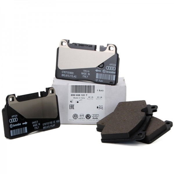 Juego 4 pastillas Freno delantero ORIGINAL AUDI + Wako Q5 (8RB), 8R0698151T