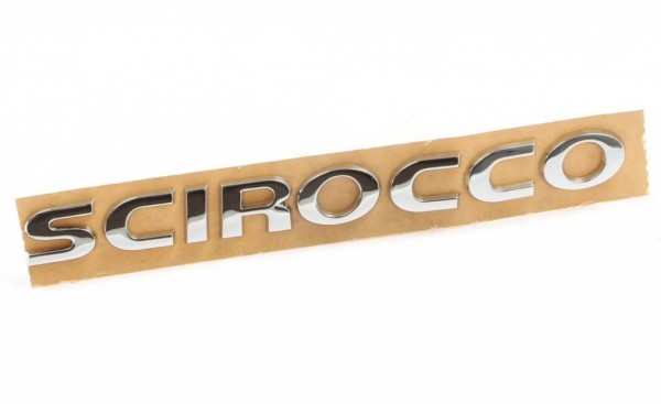 Rotulo cromado logotipo 'Scirocco' ORIGINAL VW Scirocco III (13), 1K885368A7739