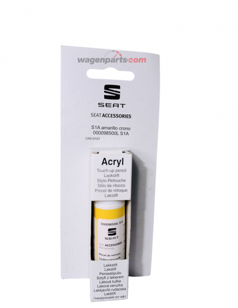 Pincel de retoque MONOCAPA (Amarillo Crono) ORIGINAL SEAT 000098500LS1A